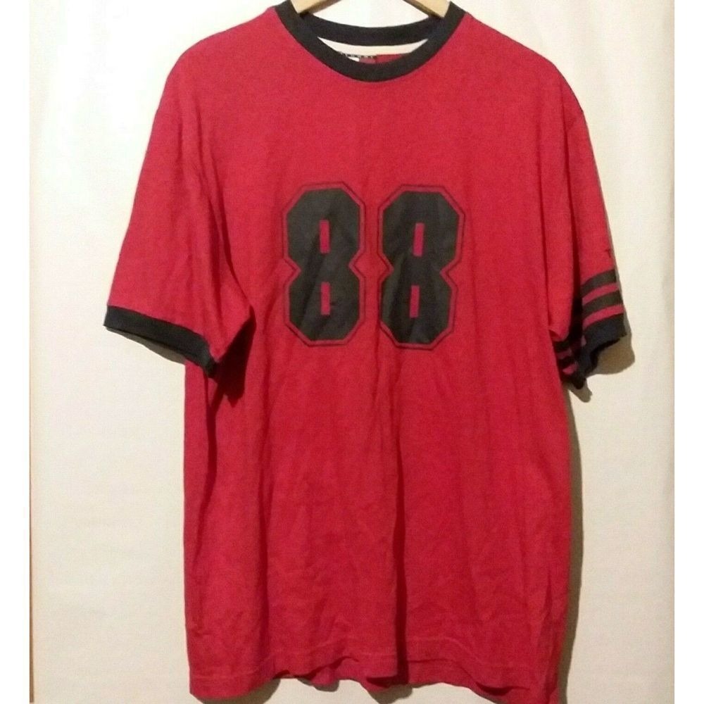 VTG Tommy Jeans Red & Blue '88' Oversized Shirt L‎